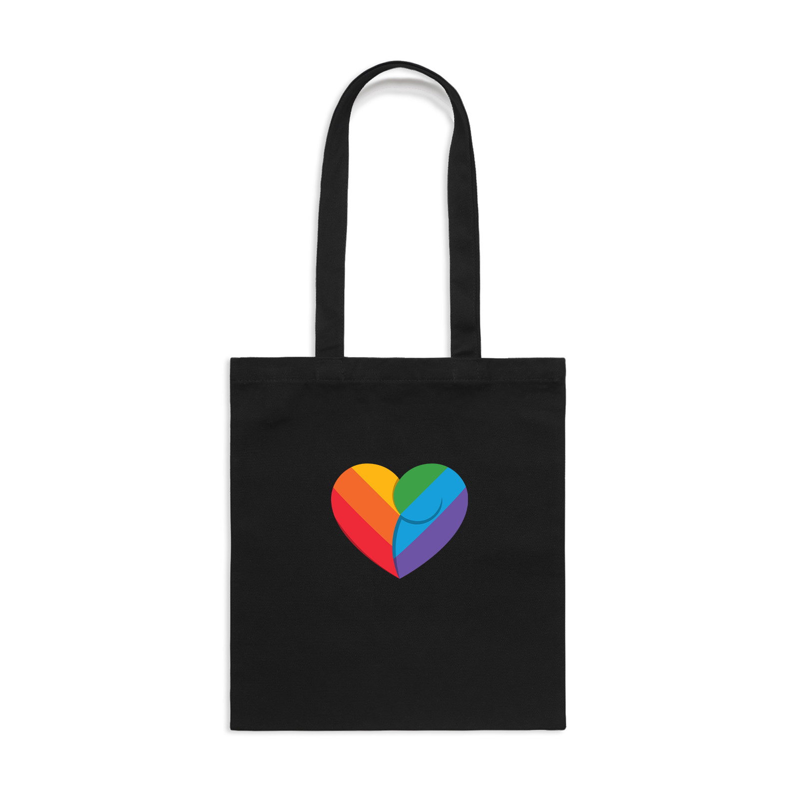 Rainbow Koru Heart Tote Bag