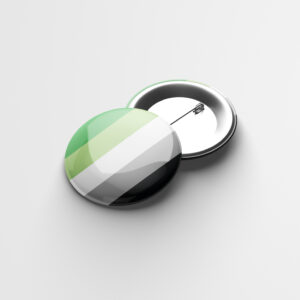Aromantic (Aro) Pride Badge - 25 mm
