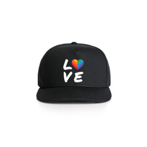LOVE Rainbow Heart Cap