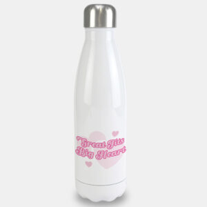 Great Tits Big Heart Water Bottle