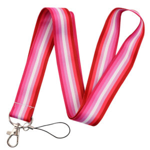 Lesbian 8 Stripes Pride Lanyard