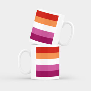 Lesbian Pride Flag Ceramic Mug