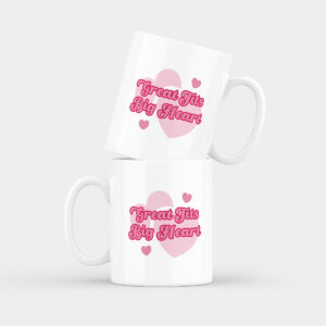 Great Tits Big Heart Mug