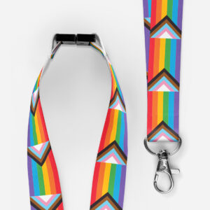 Progress Pride Lanyard with Safety Breakaway