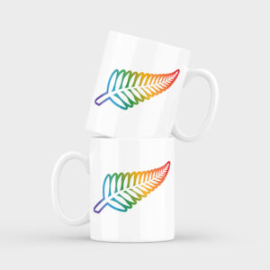 Rainbow Fern Ceramic Mug