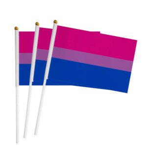Bisexual Pride Hand Flags x5