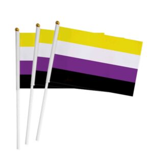 Non-binary Pride Hand Flags x5