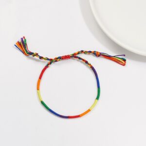 Pride Line Woven Bracelet