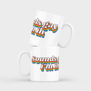Retro Sounds Gay Ceramic Mug