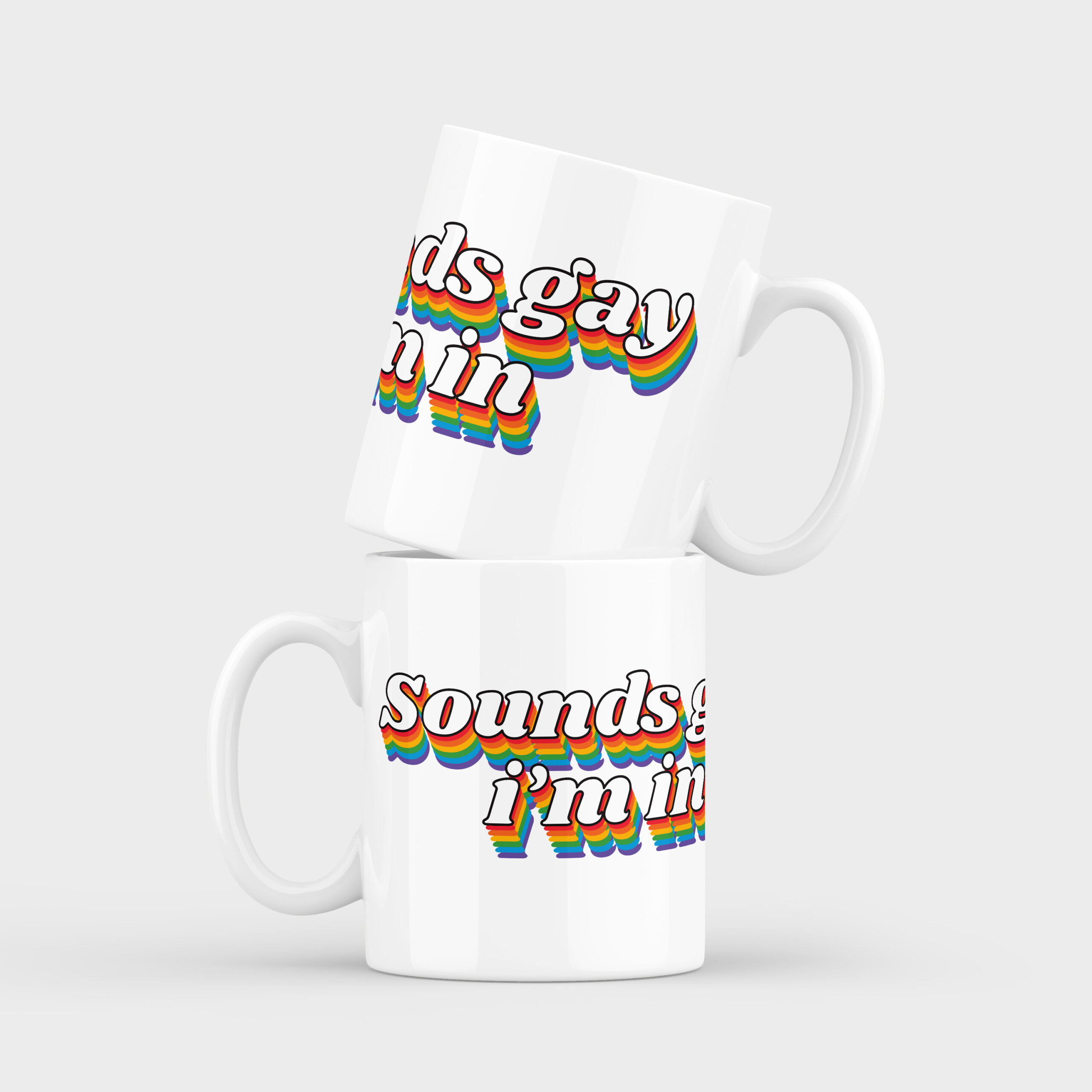 Retro Sounds Gay Ceramic Mug