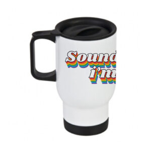 Retro Sounds Gay Travel Mug