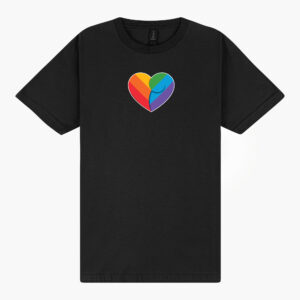 Rainbow Koru Heart Tee