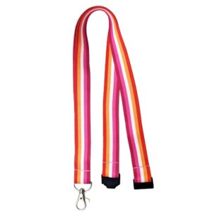 Lesbian Flag Lanyard with Breakaway