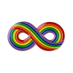 Infinite Rainbow Overlap Pin