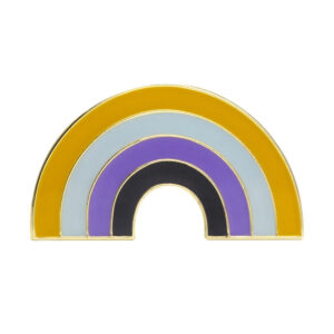 Non-binary Pride Rainbow Enamel Pin