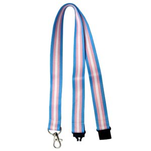Transgender Flag Lanyard with Breakaway