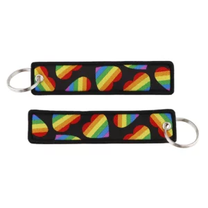 Rainbow Heart Pride Keychain