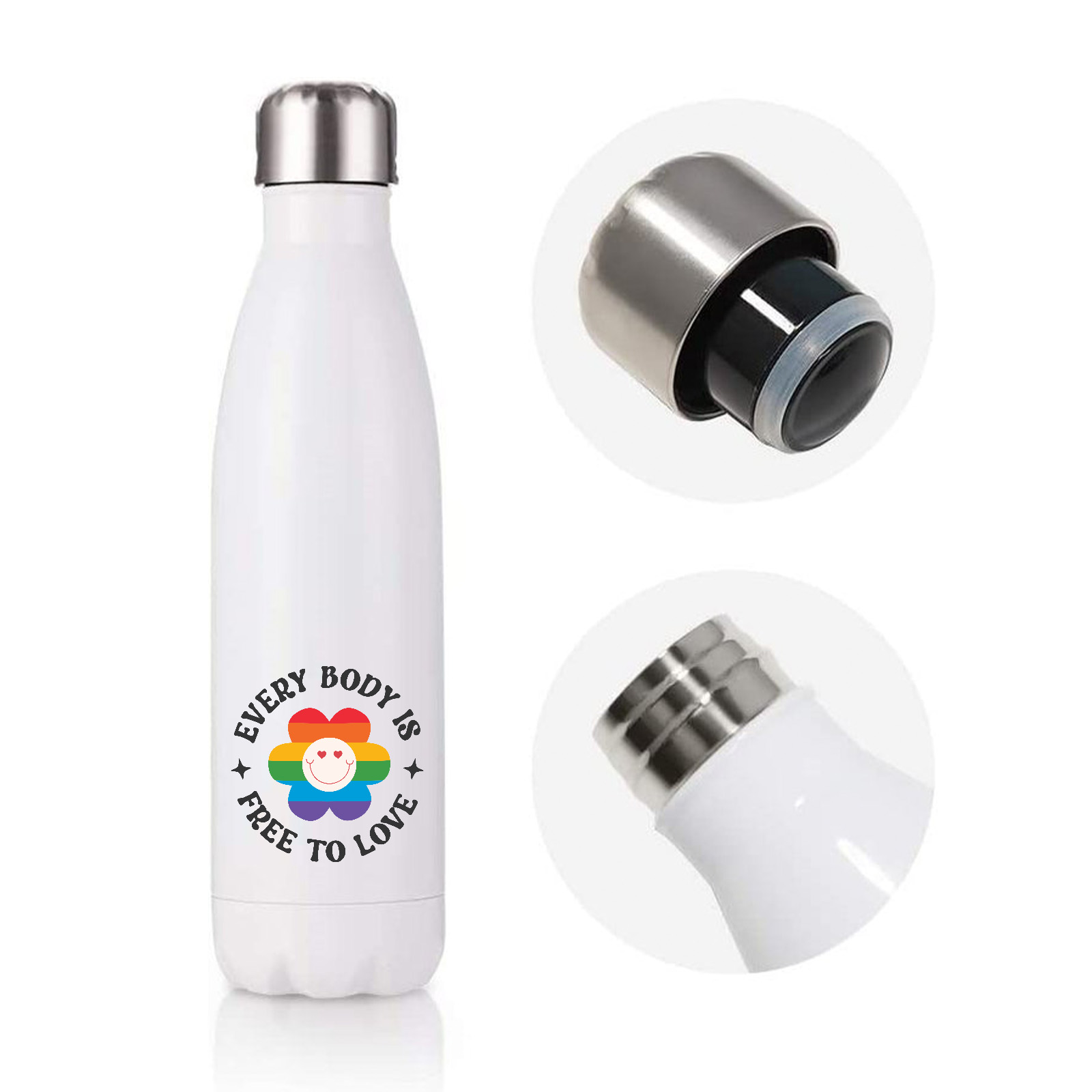 Every Body is Free to Love Drink Bottle