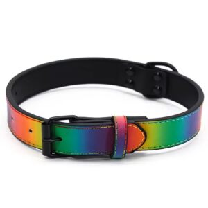 Rainbow Reflective Pet Collar