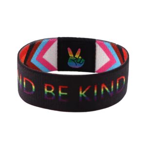 Be Kind/Progress Pride Reversible Wristband