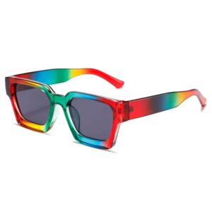 Transparent Rainbow Fashion Frame Sunglasses