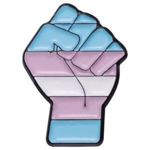 Trans Fist Enamel Pin
