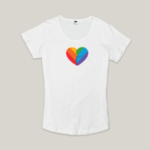 Rainbow Koru Heart - Jazz Tee