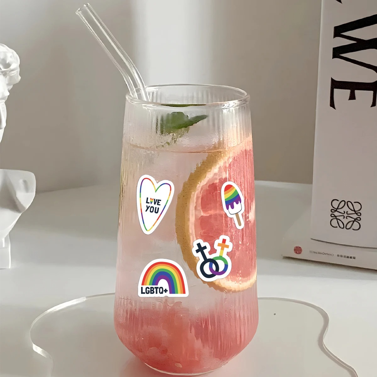 LGBT+ Pride Sticker Sheet - Blue - Image 4