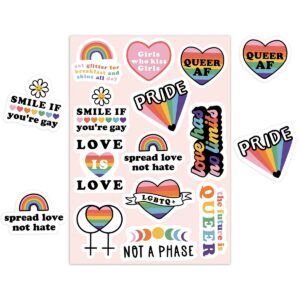 LGBT+ Pride Sticker Sheet - Pink