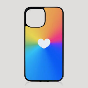 Rainbow Gradient Heart MagSafe Case for iPhone