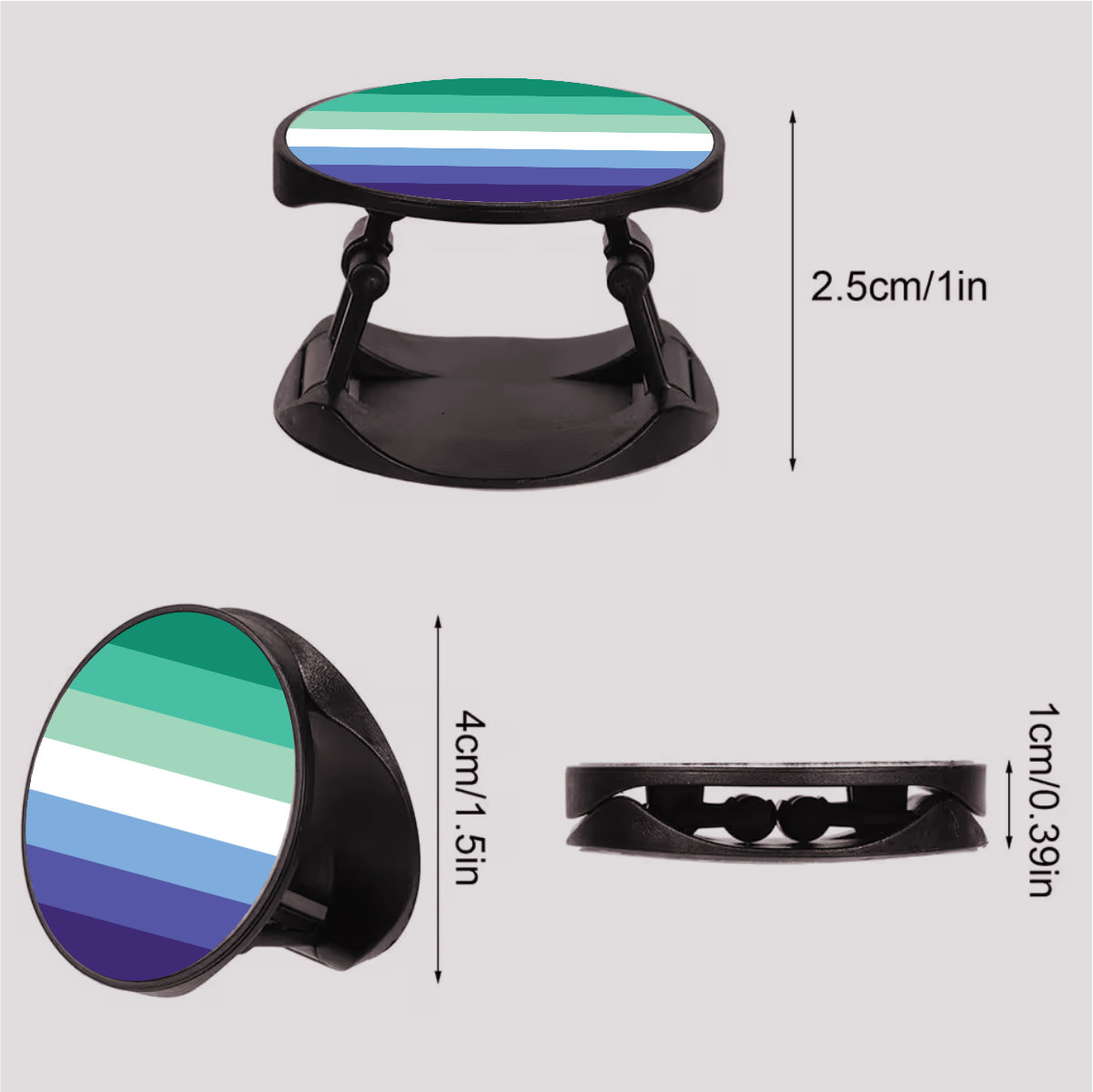 MLM (Men Loving Men) Pride Flag Phone Grip - Image 2