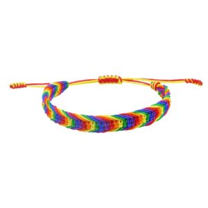 Rainbow Arrow Braided Bracelet