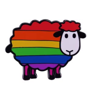 Rainbow Sheep Enamel Pin