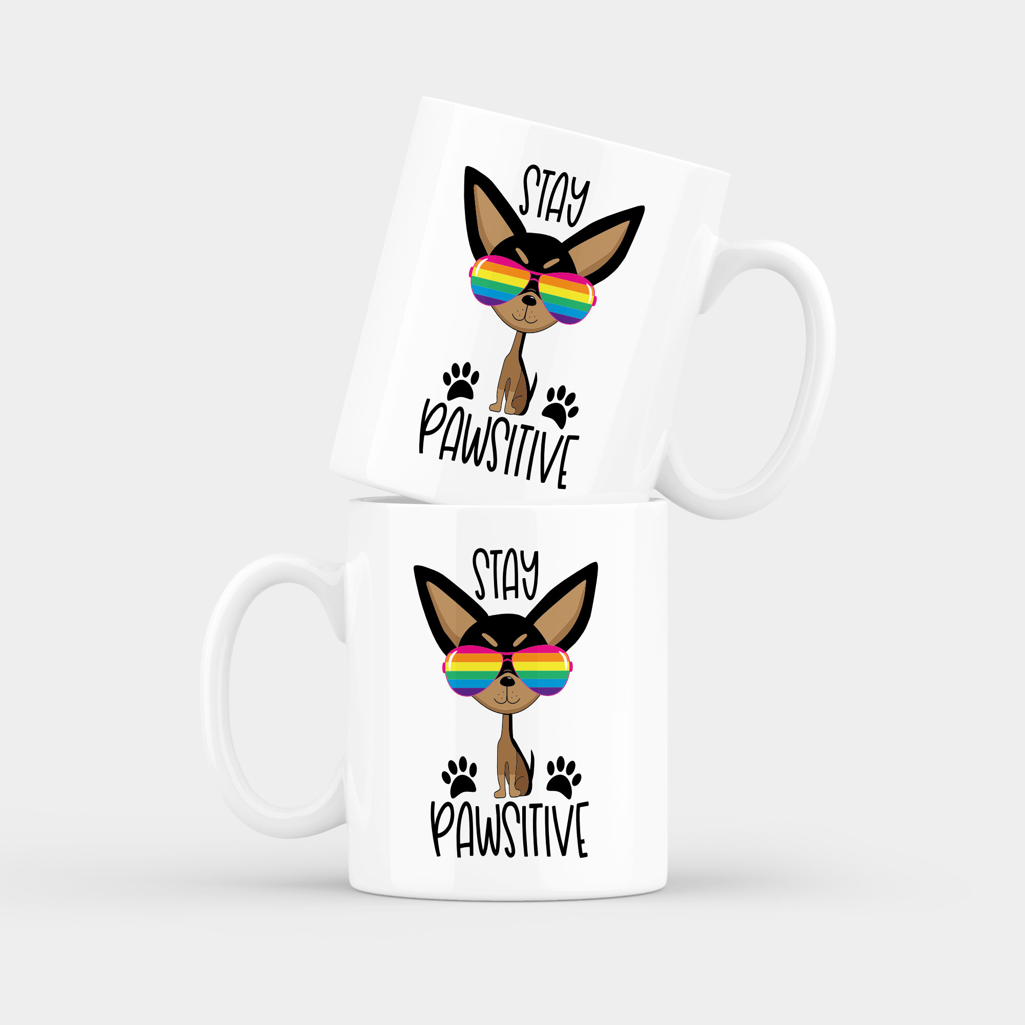 Stay Pawsitive Pride Mug