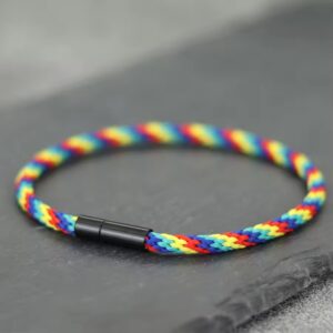 5 Colour Braided Bracelet