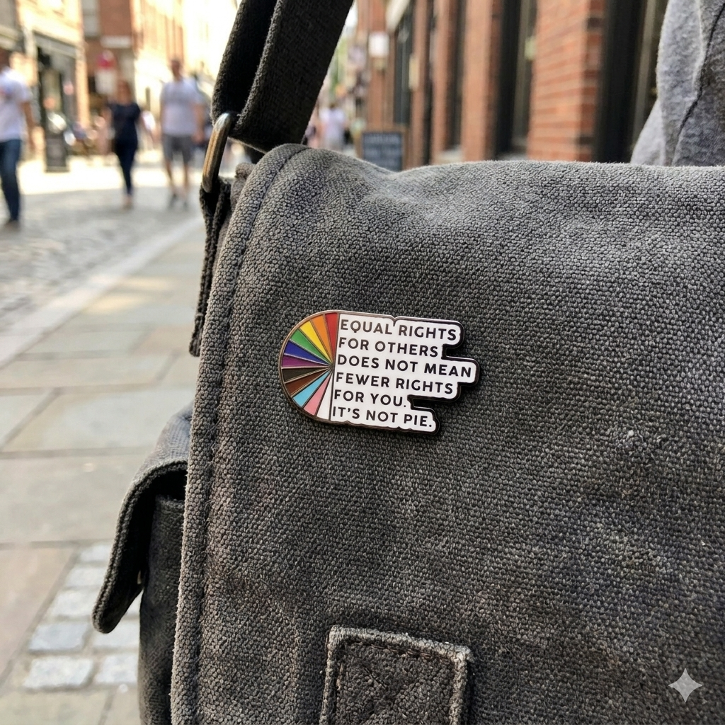 Equal Rights It's Not Pie - Enamel Pin - Image 2